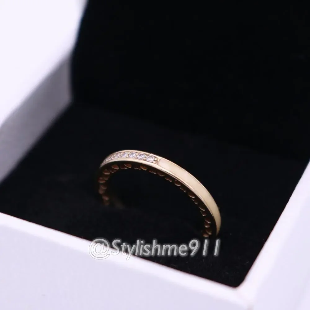 Authentic Pandora 14K Gold Radiant Hearts of Pandora Ring